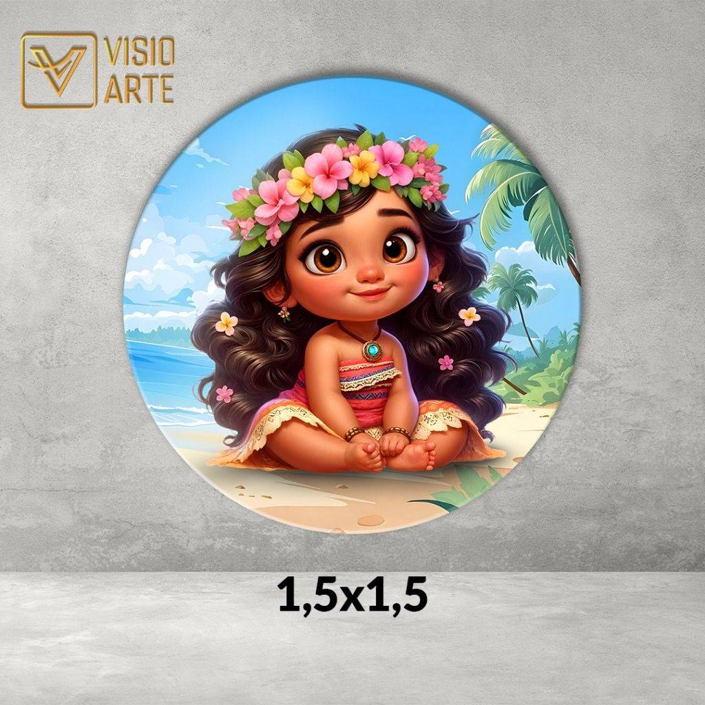 Capa Painel Moana Baby - Boutique festa locações 