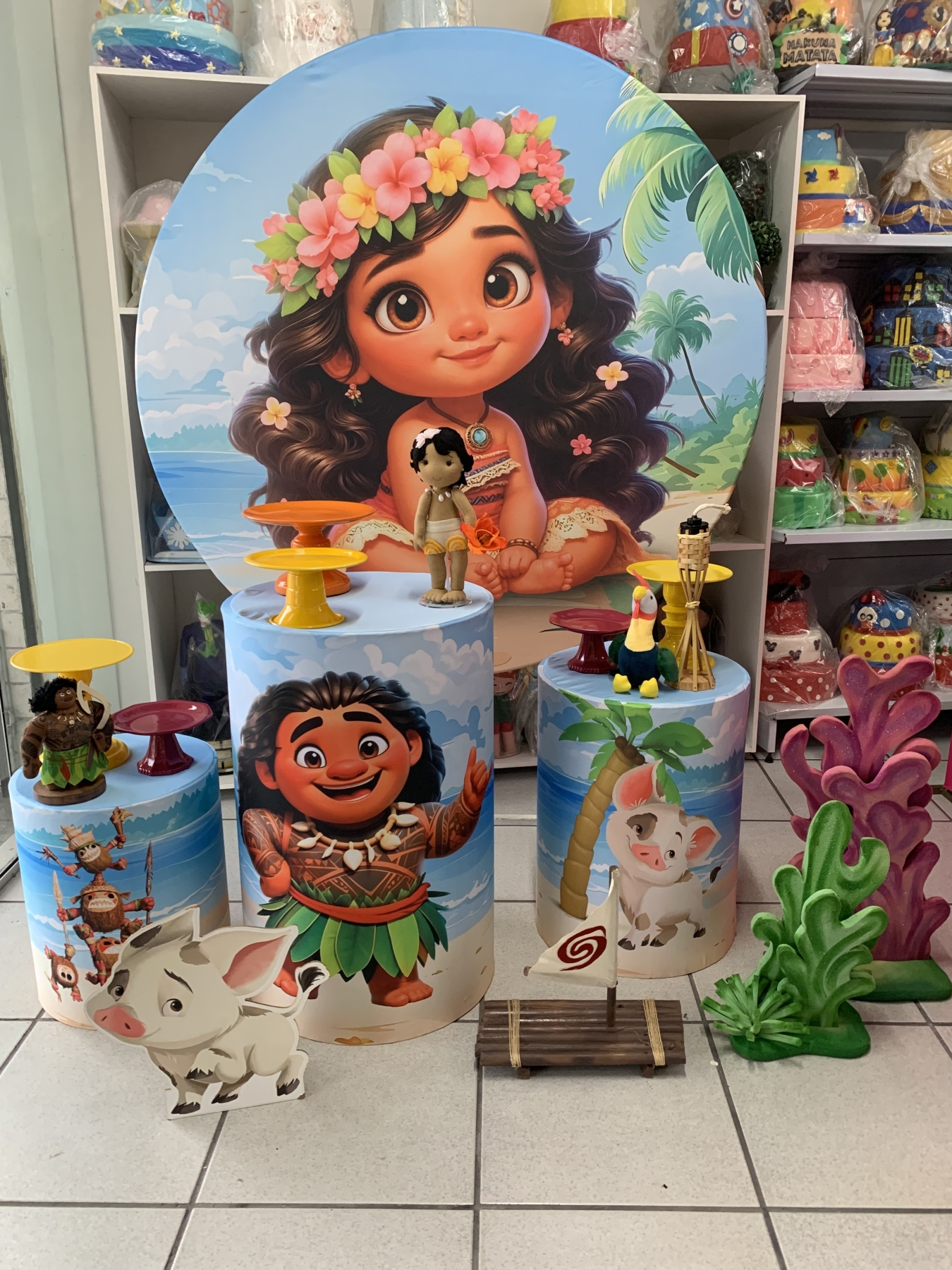 Moana Cute - Boutique festa locações 