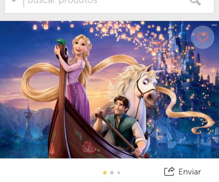 Painel Retangular Rapunzel Enrolados - Boutique festa locações 