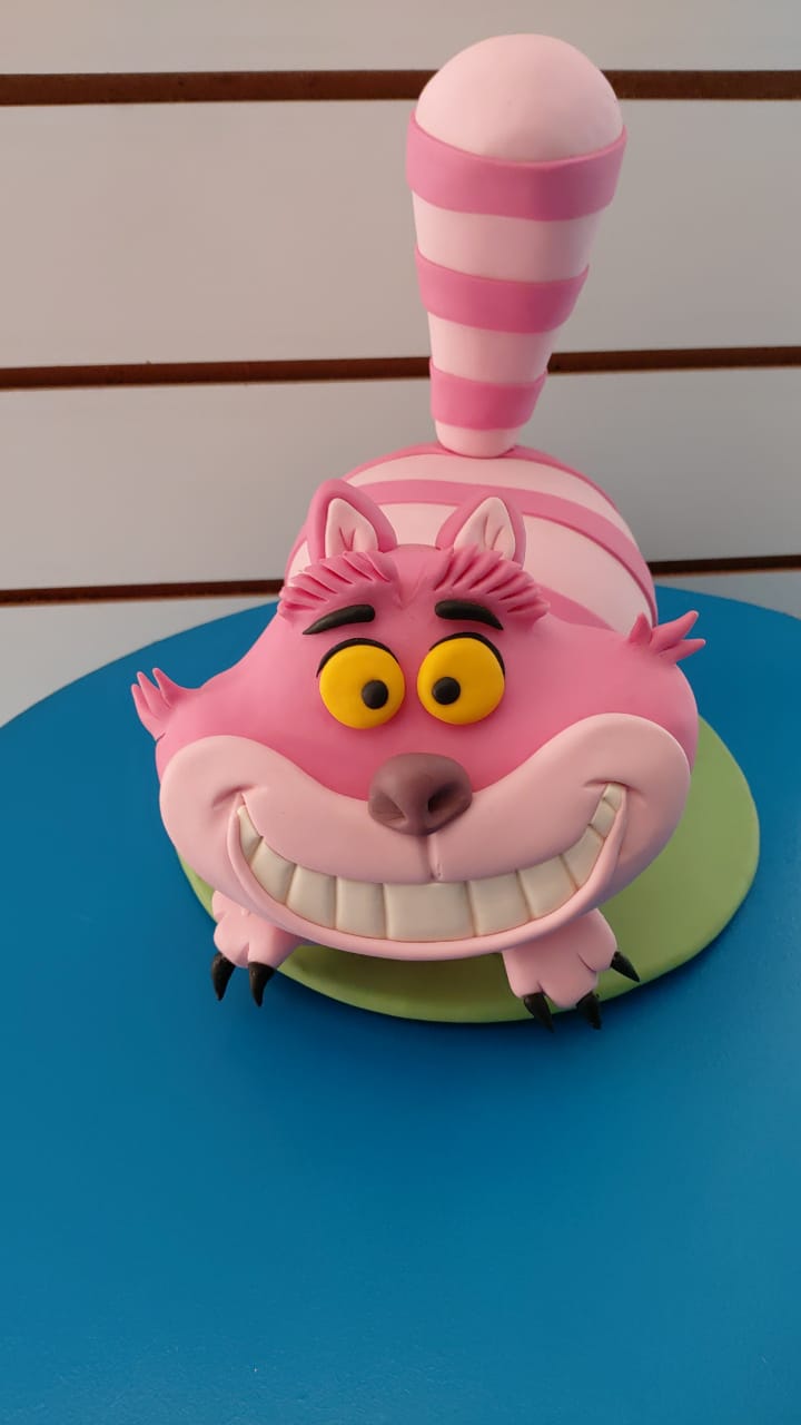 Gato Biscuit Alice No Pais das Maravilhas - Boutique festa locações 