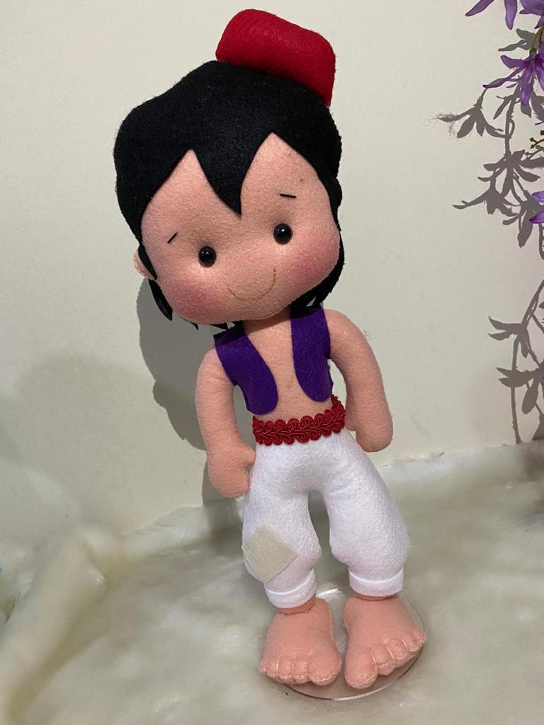 Personagem Feltro Aladdin (Jasmine) - Boutique festa locações 