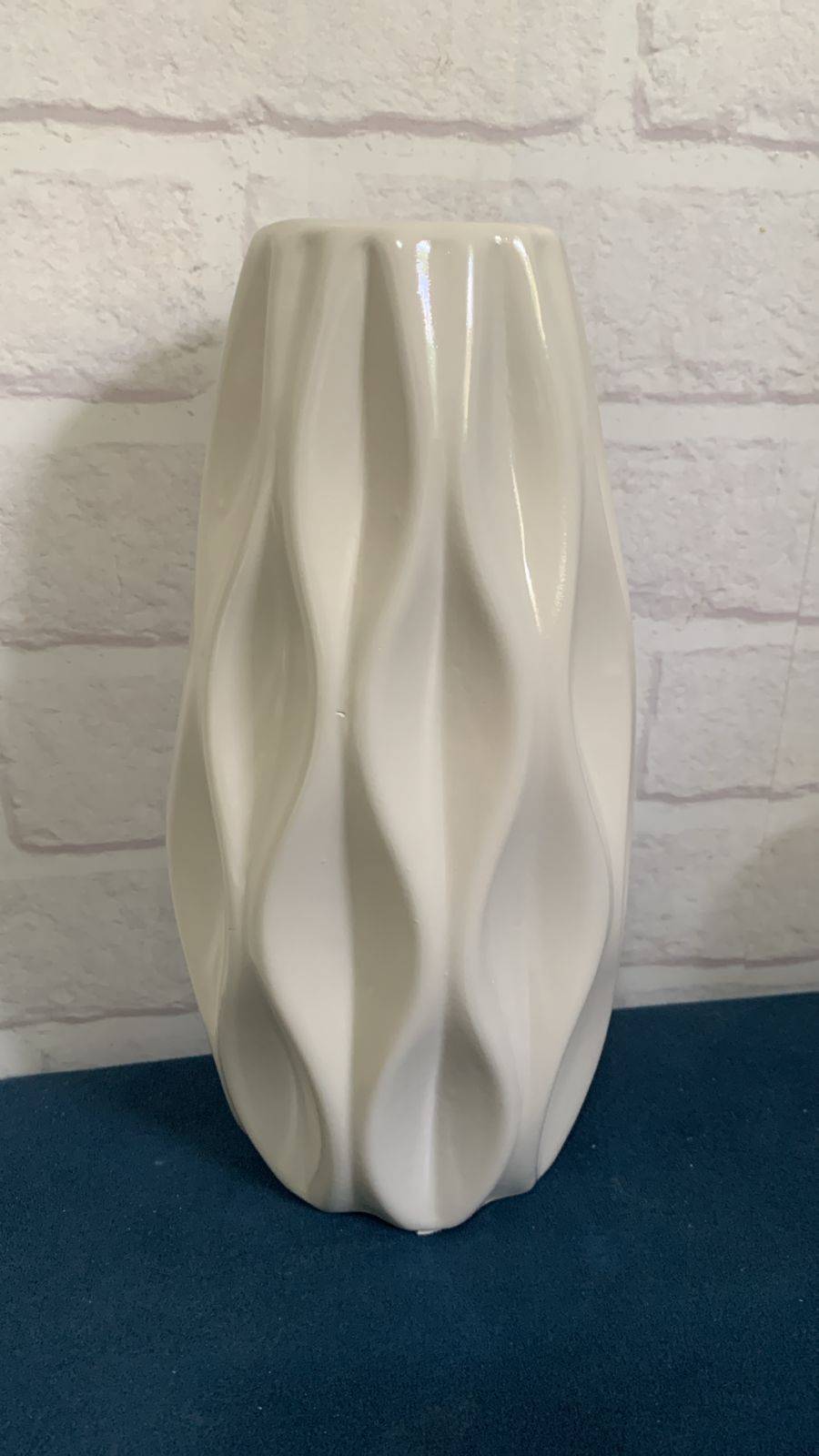 Vaso Off White 3D - Boutique festa locações 