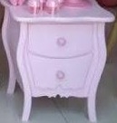 Criado Gaveta Rosa (Mobiliário) - Boutique festa locações 