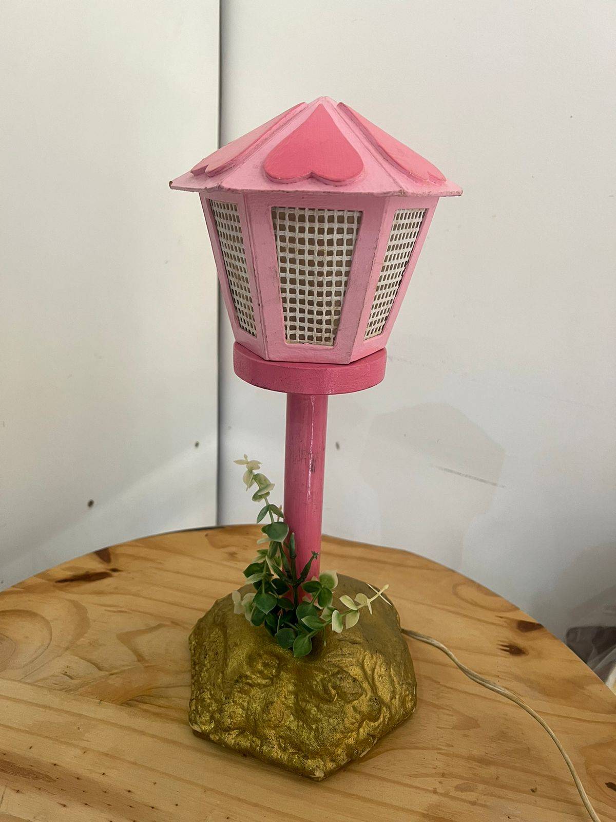 Luminaria Rosa  Jardim - Boutique festa locações 