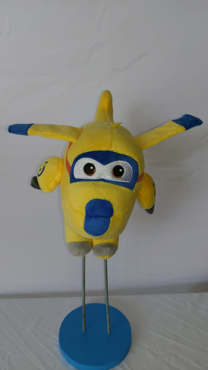 Avião Donnie Amarelo Super Wings - Boutique festa locações 