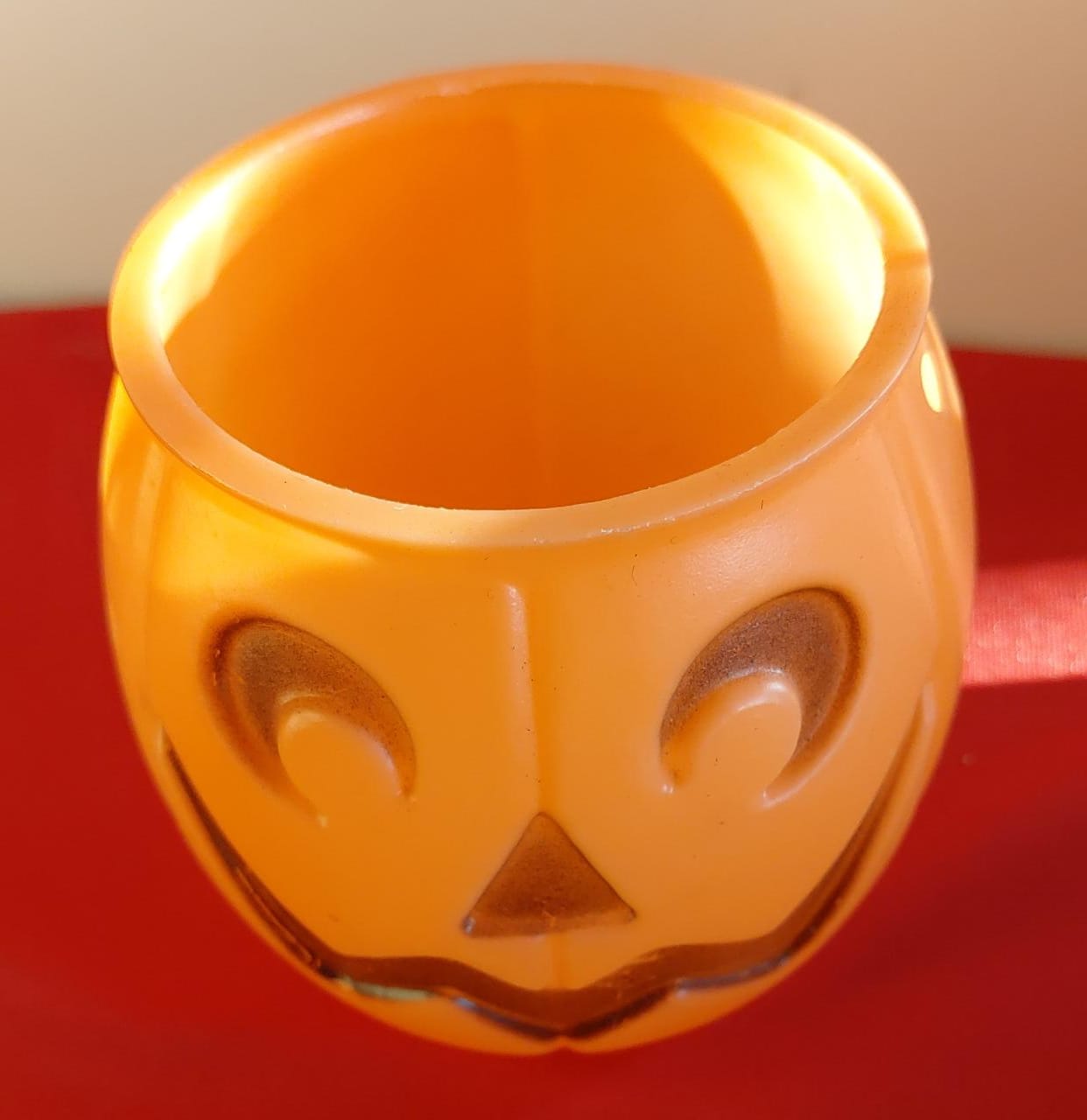 Balde Abóbora Laranja P Halloween / Bruxa - Boutique festa locações 