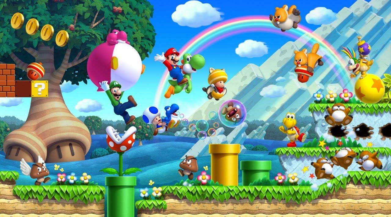 Painel Retangular Super Mario Bros - Boutique festa locações 