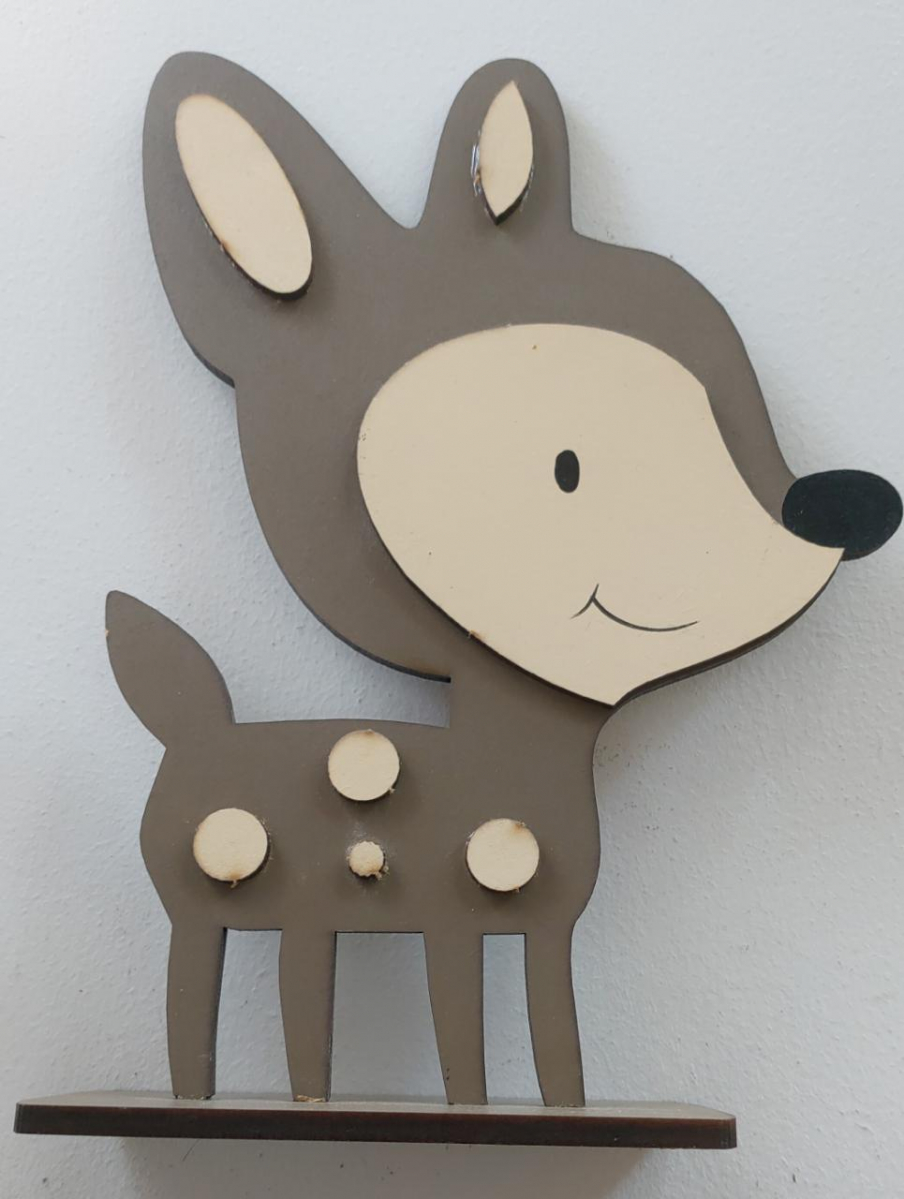 Veado Mdf / Bosque - Boutique festa locações 