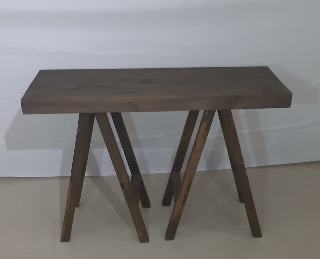 Mesa Cavalete  1.20X45 (Mobiliário) - Boutique festa locações 