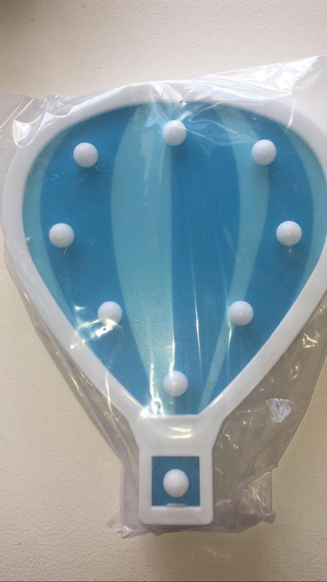 Balão Azul Led - Boutique festa locações 