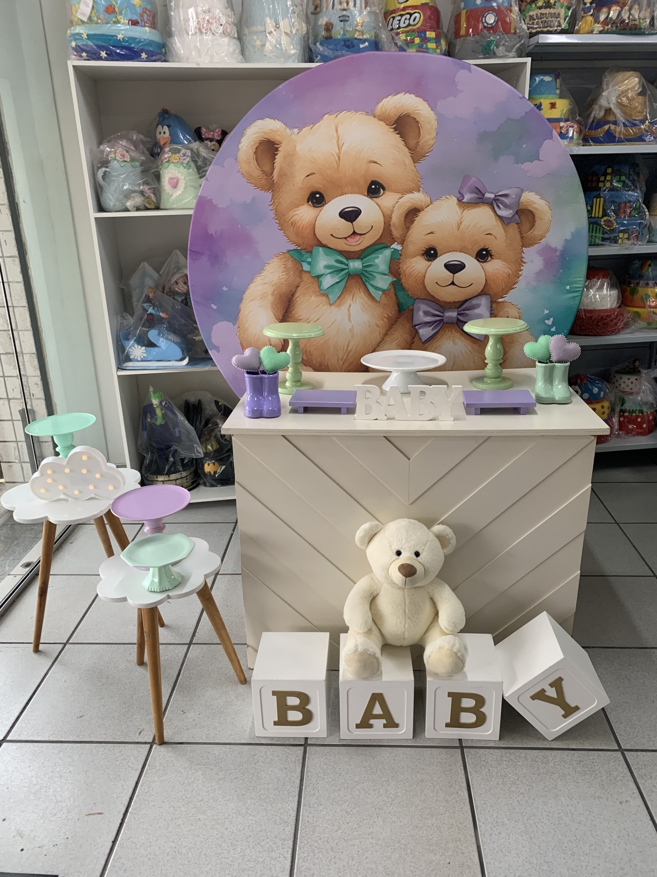 Chá Revelação - Boutique festa locações 