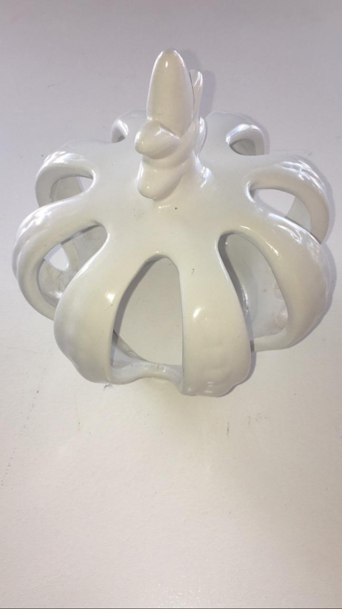 Coroa Porcelana M Branca - Boutique festa locações 
