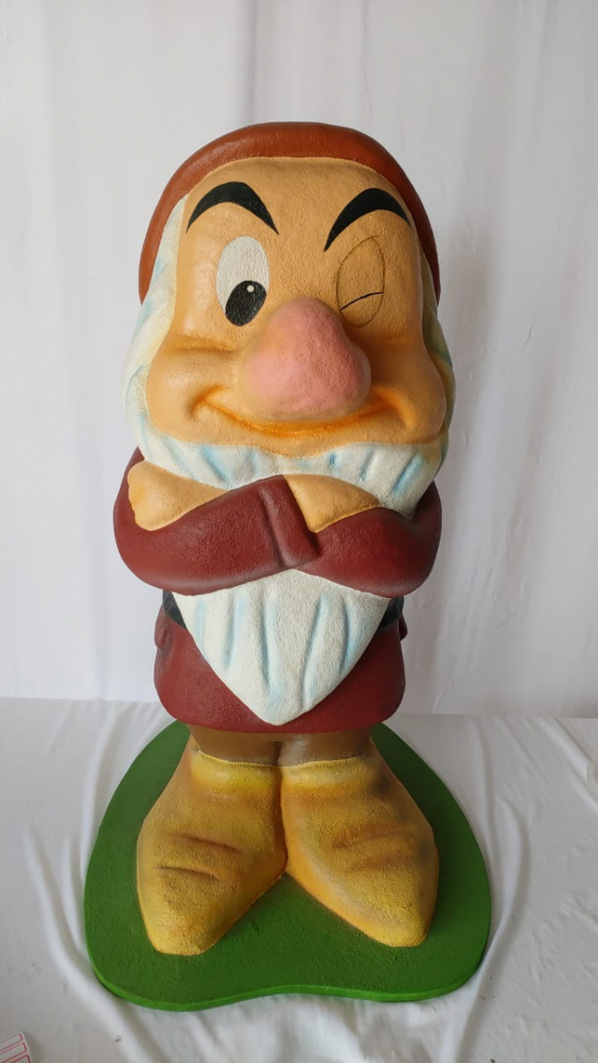 Anão Fibra Branca de Neve  Zangado - Boutique festa locações 