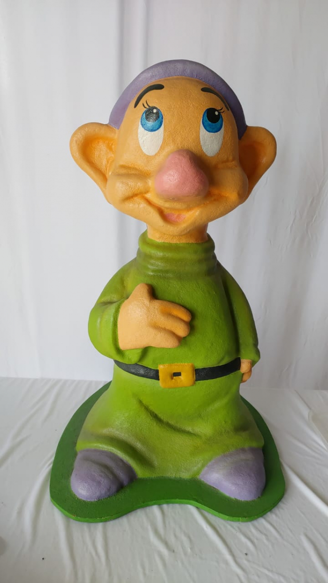 Anão Fibra Branca de Neve Dunga - Boutique festa locações 