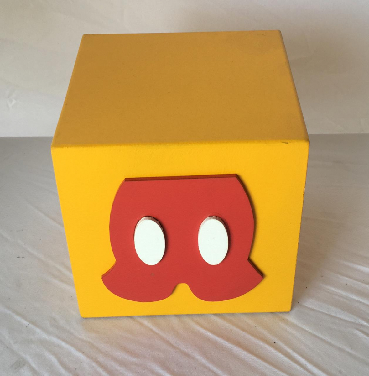 Cubo Amarelo Calça Do Mickey - Boutique festa locações 