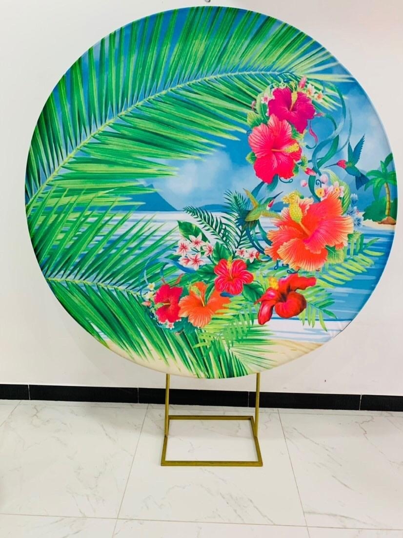Capa Painel Tropical Floral 1,50M - Boutique festa locações 