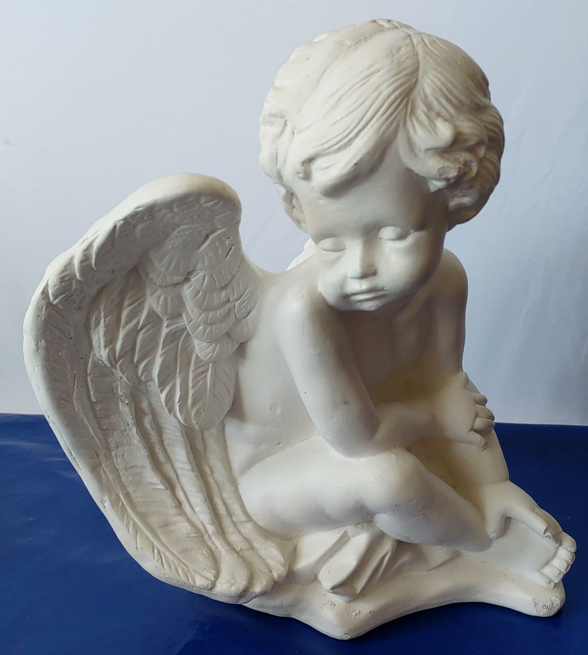 Anjo Grande Porcelana Batizado - Boutique festa locações 