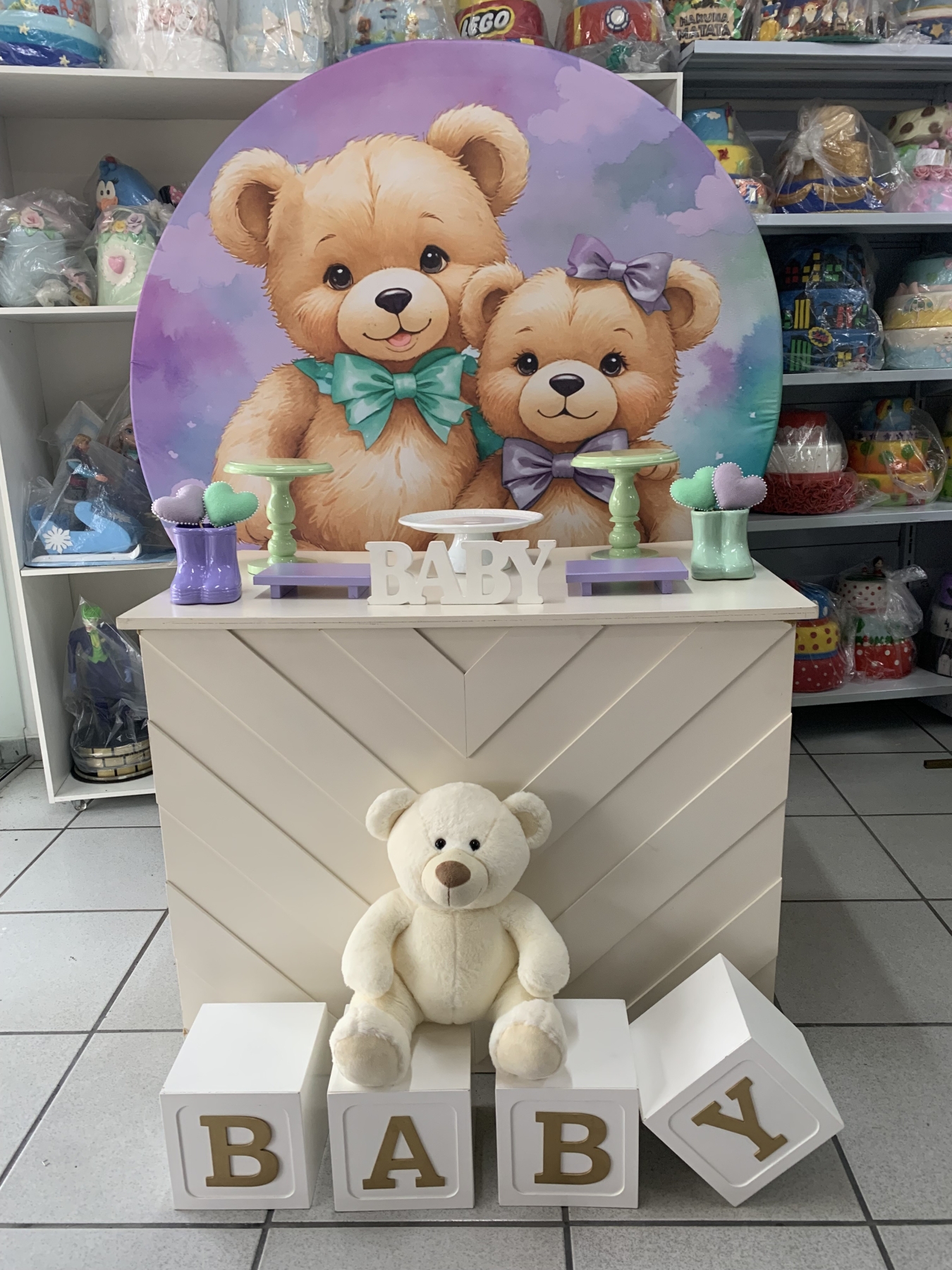 Chá Revelação - Boutique festa locações 