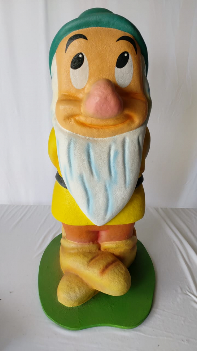 Anão Fibra Branca de Neve  Dengoso - Boutique festa locações 