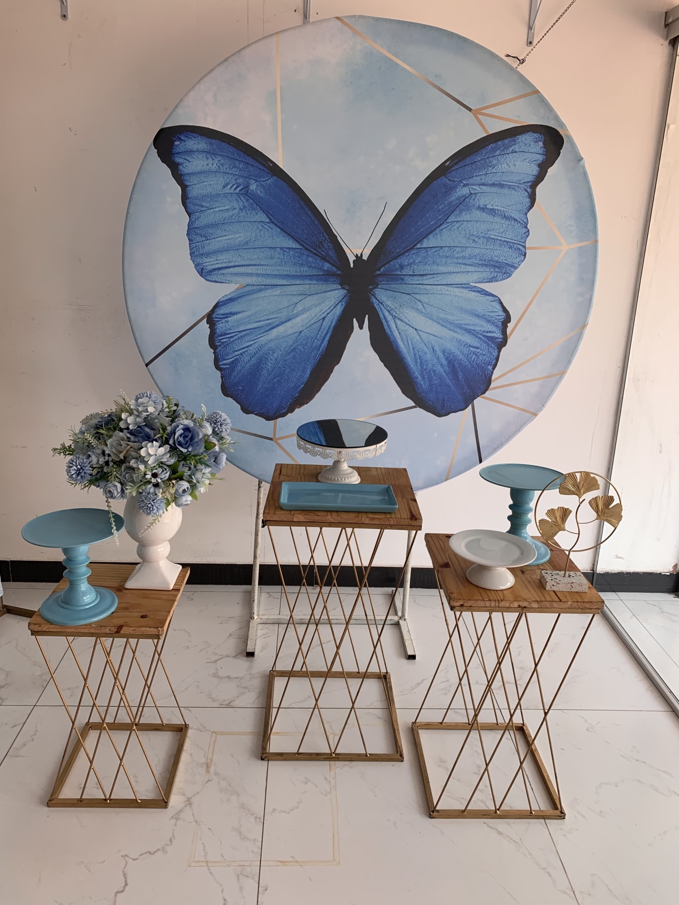 Adulto Borboleta Azul - Boutique festa locações 