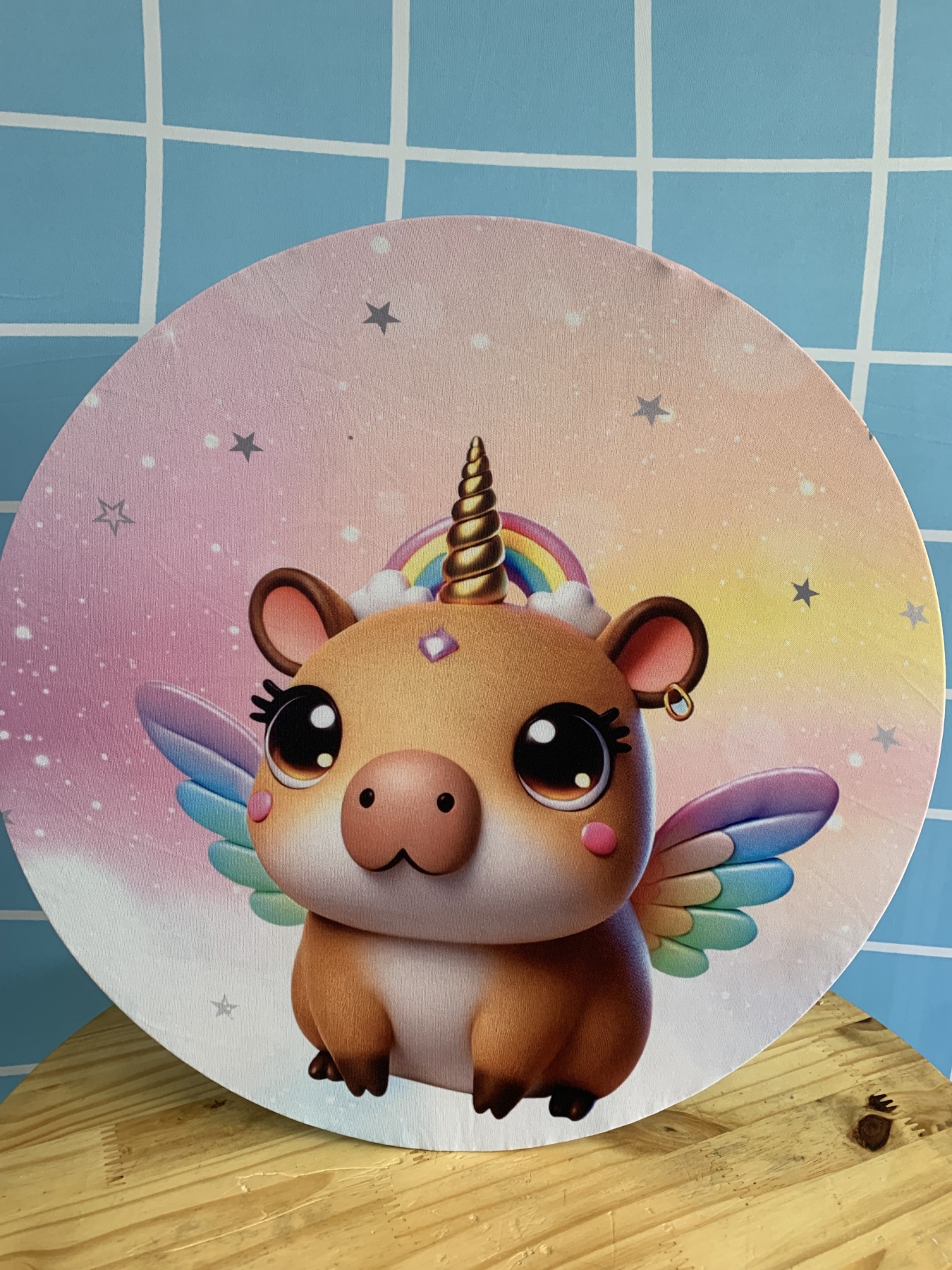 Capa Painel Unicórnio Capivara 50Cm - Boutique festa locações 