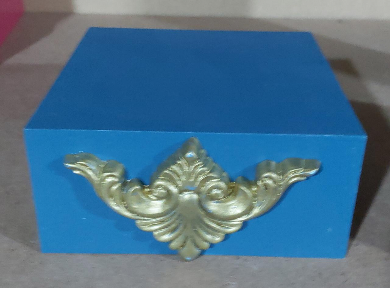 Bandeja Azul Reinado Pequena Mdf - Boutique festa locações 