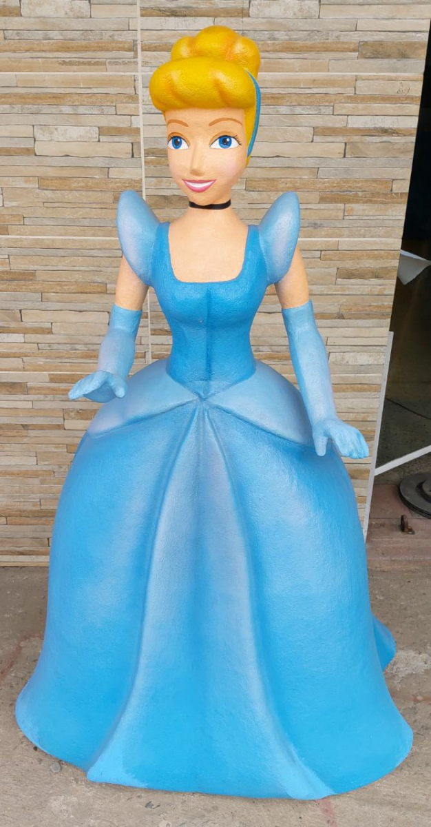 Princesa Cinderela Fibra  / Fibra Princesas - Boutique festa locações 