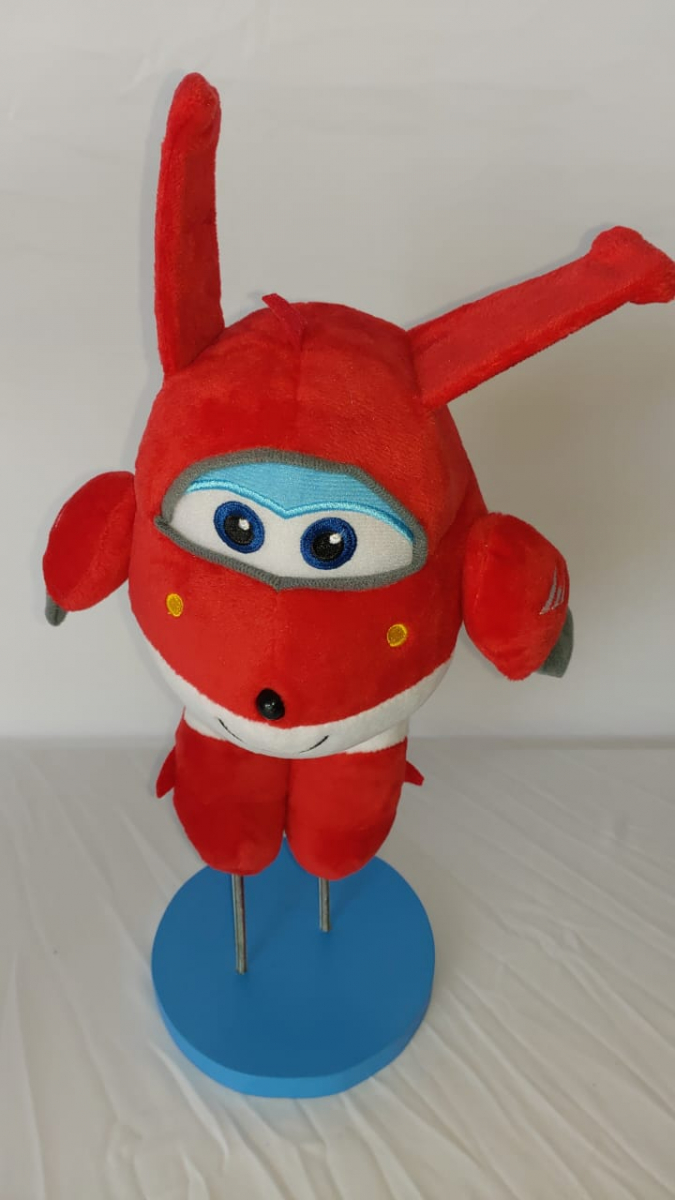 Avião Jett Vermelho Super Wings - Boutique festa locações 