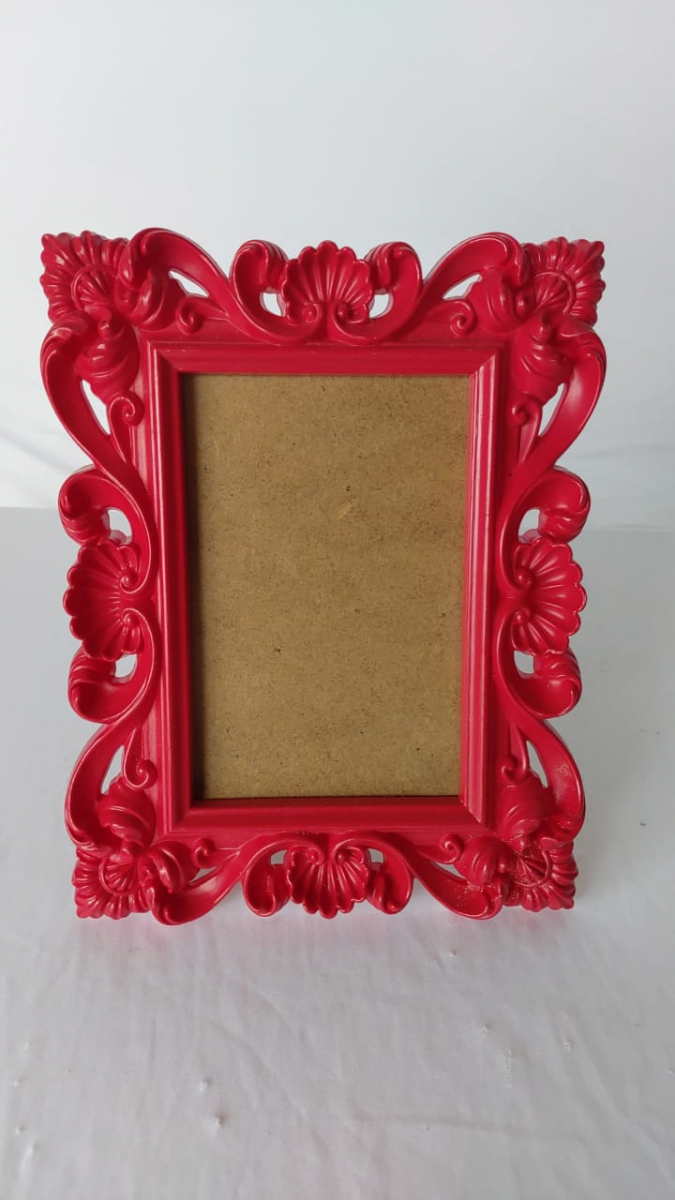 Porta Retrato Arabesco Vermelho - Boutique festa locações 
