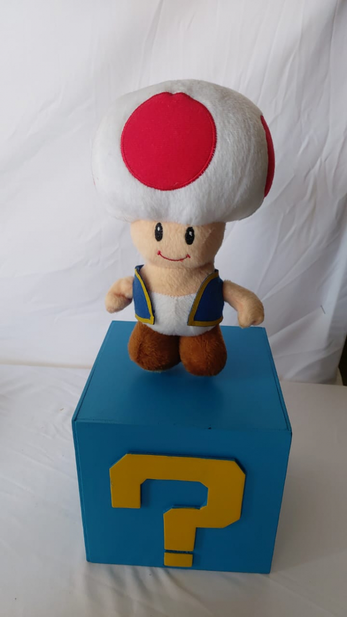 Toad Cogumelo Mário No Cubo - Boutique festa locações 