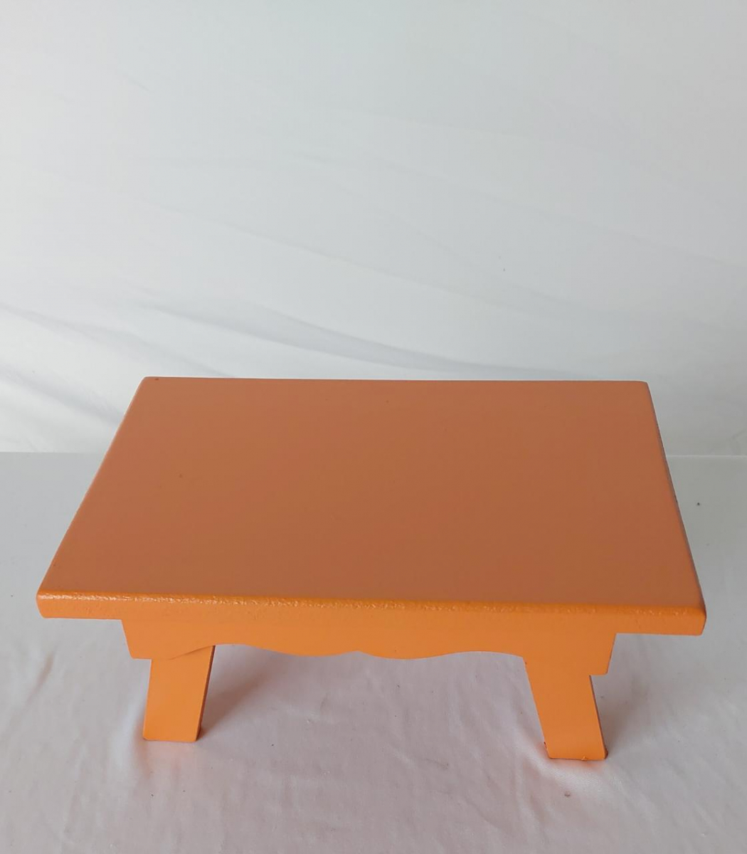 Bandeja Laranja  Retangular  Mdf - Boutique festa locações 