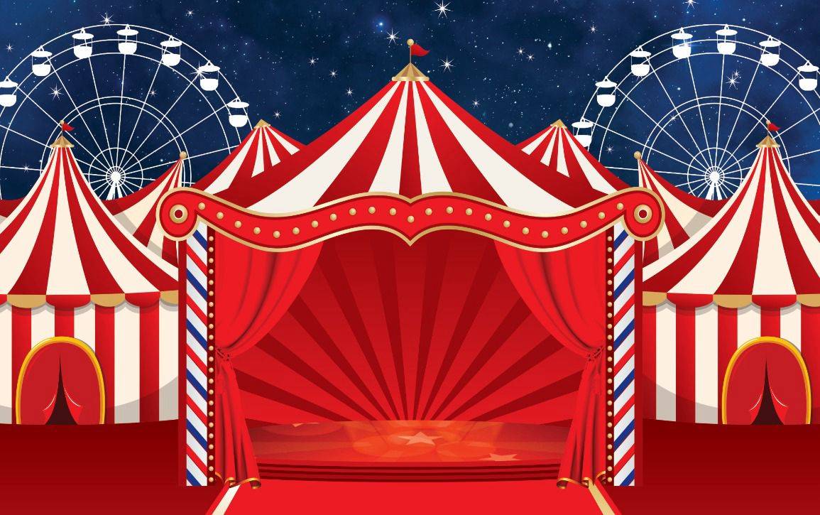 Painel Retangular Circo - Boutique festa locações 