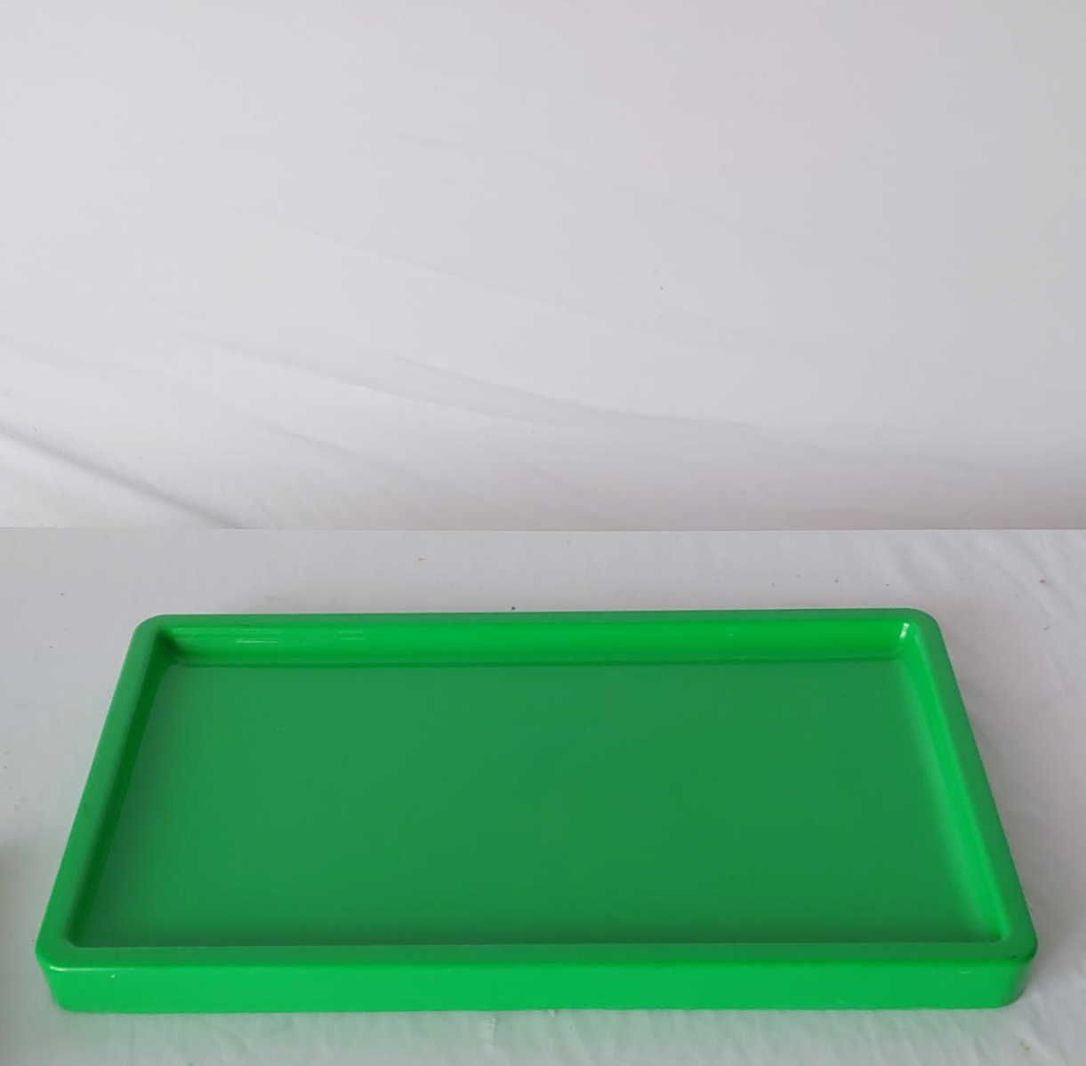 Bandeja Verde Bandeira Retangular Plástica - Boutique festa locações 