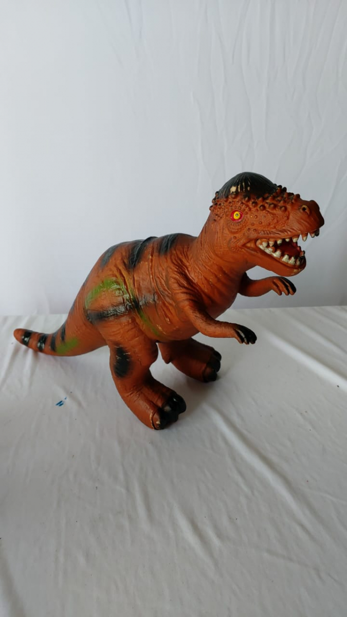 Dinossauro Laranja Borracha - Boutique festa locações 
