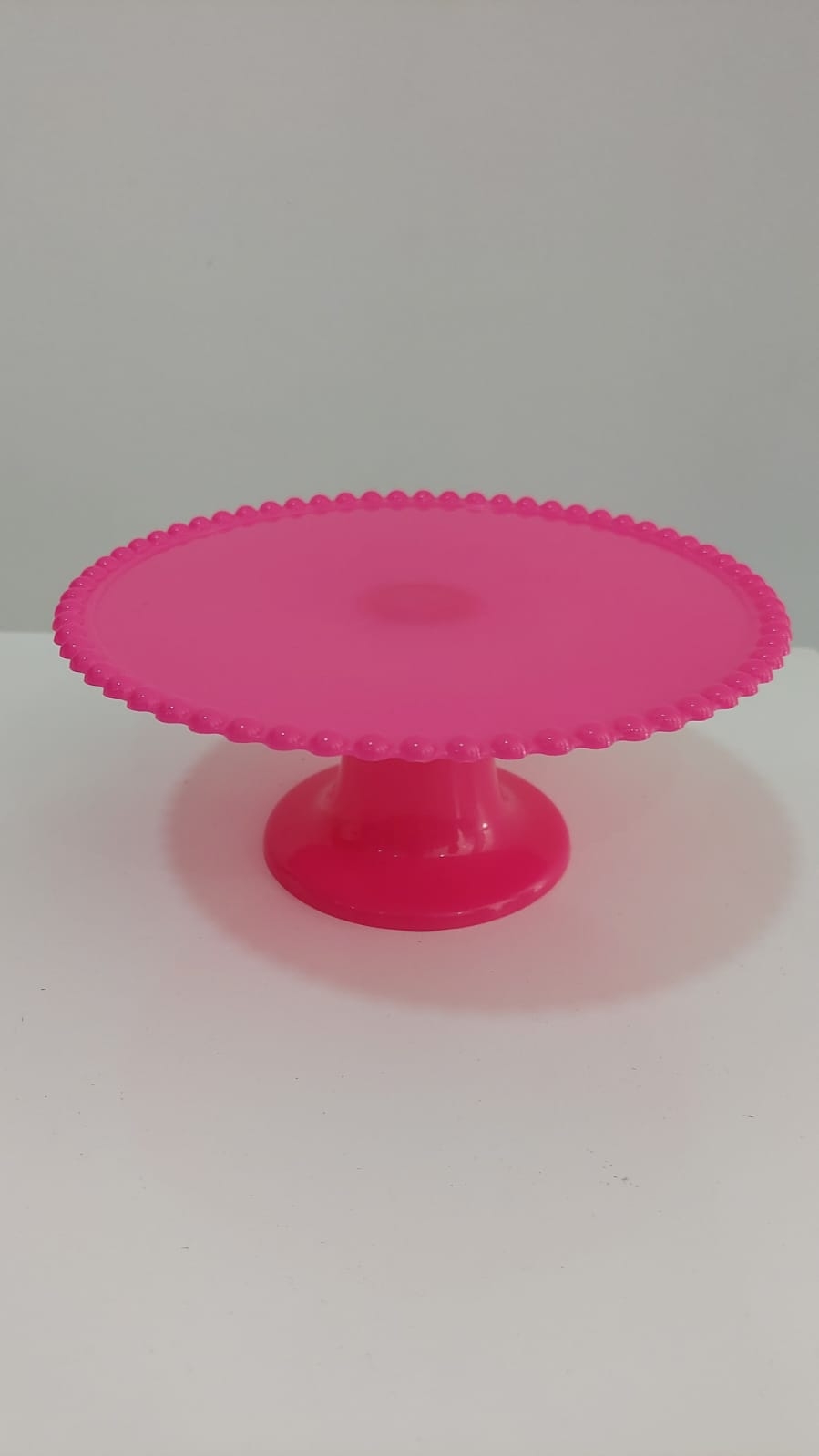 Bandeja Rosa Pink Plástico - Boutique festa locações 