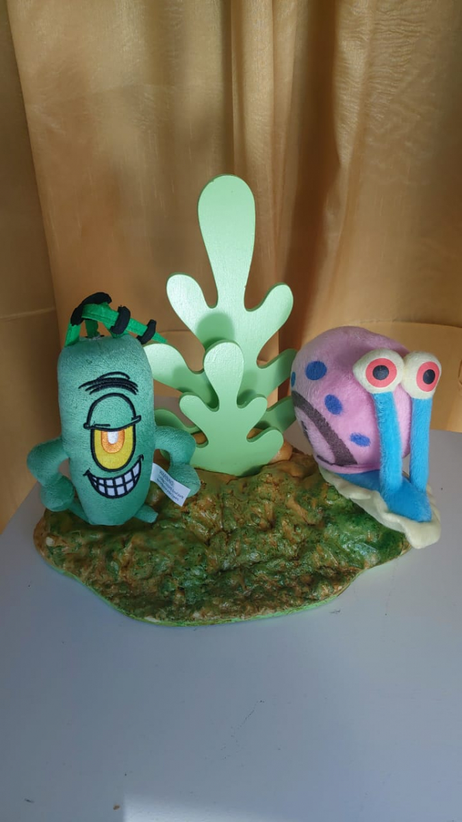 Plankton E Garry  ( Bob Esponja) - Boutique festa locações 
