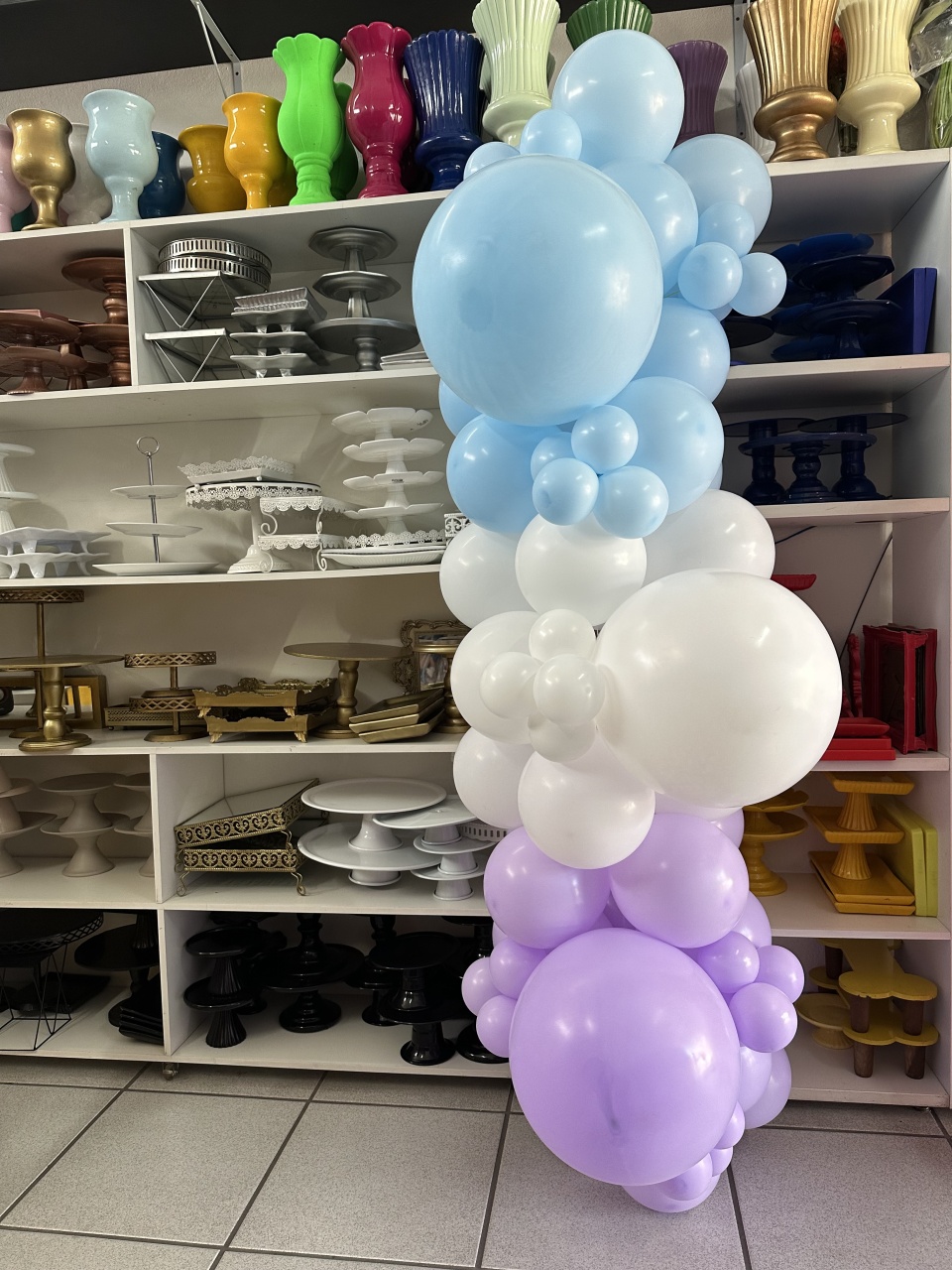Arco de Balão 1,5M Desconstruído Delivery - Boutique festa locações 