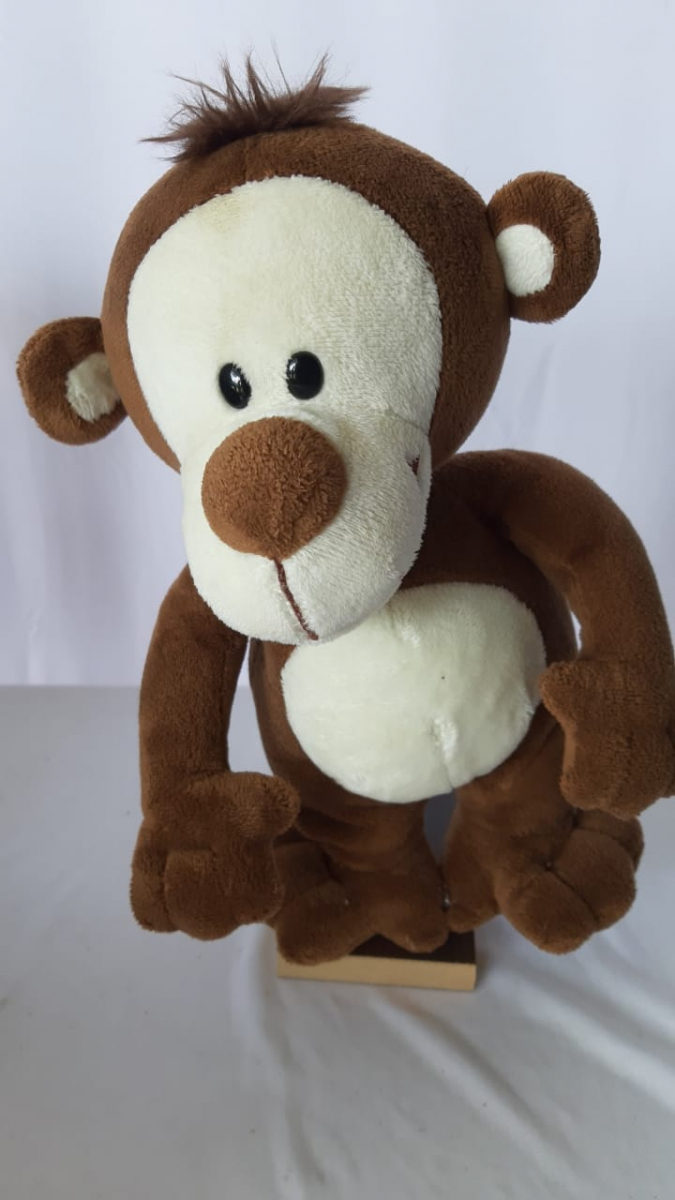 Macaco Pelúcia P Safari - Boutique festa locações 
