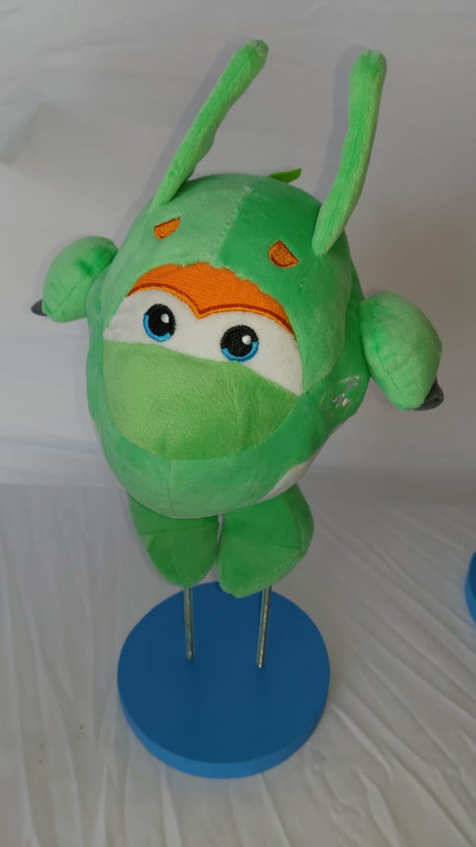 Avião Mira Verde Super Wings - Boutique festa locações 