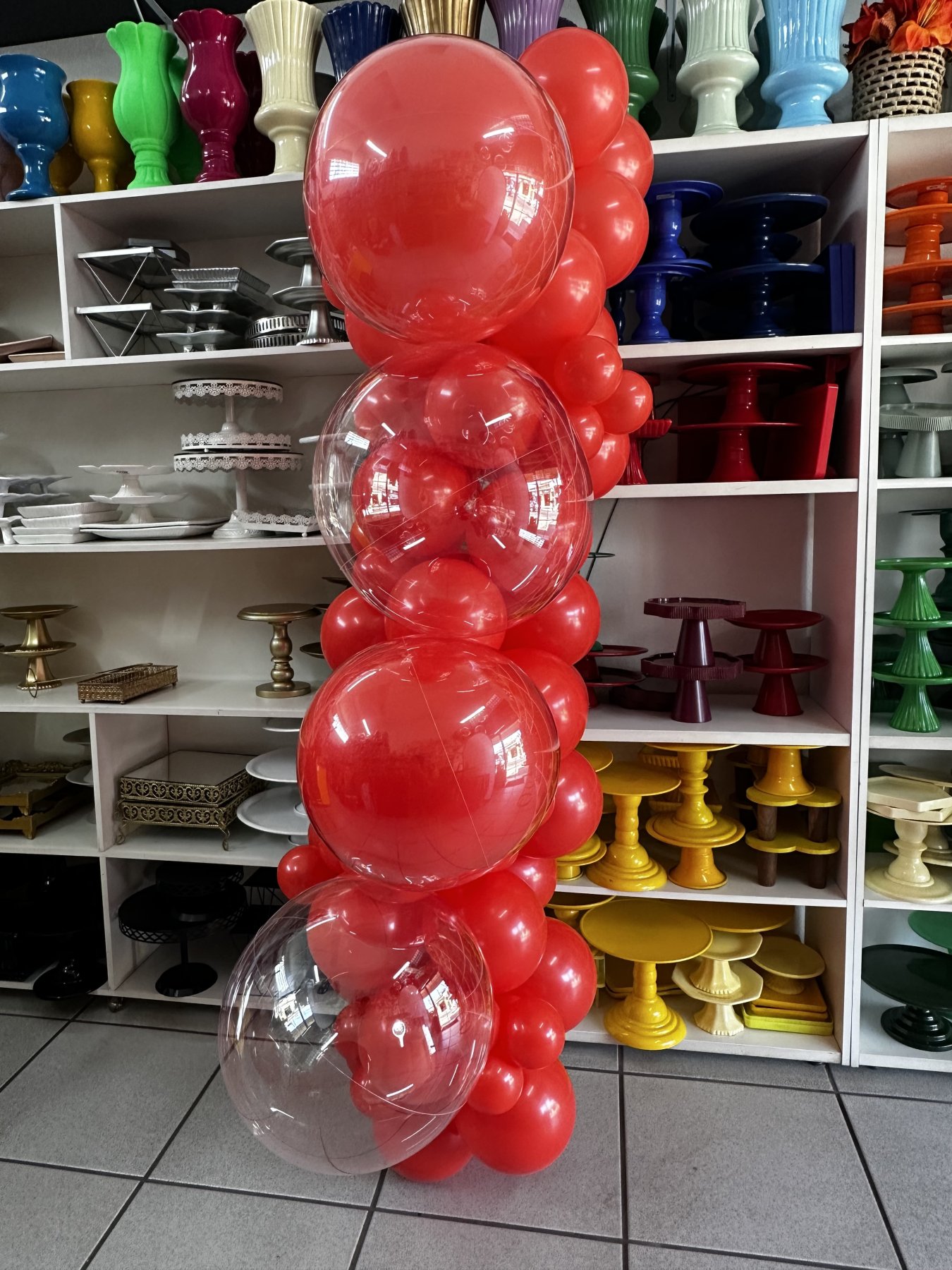 Arco de Balão 1,5M Desconstruído Delivery 4 Bubles - Boutique festa locações 