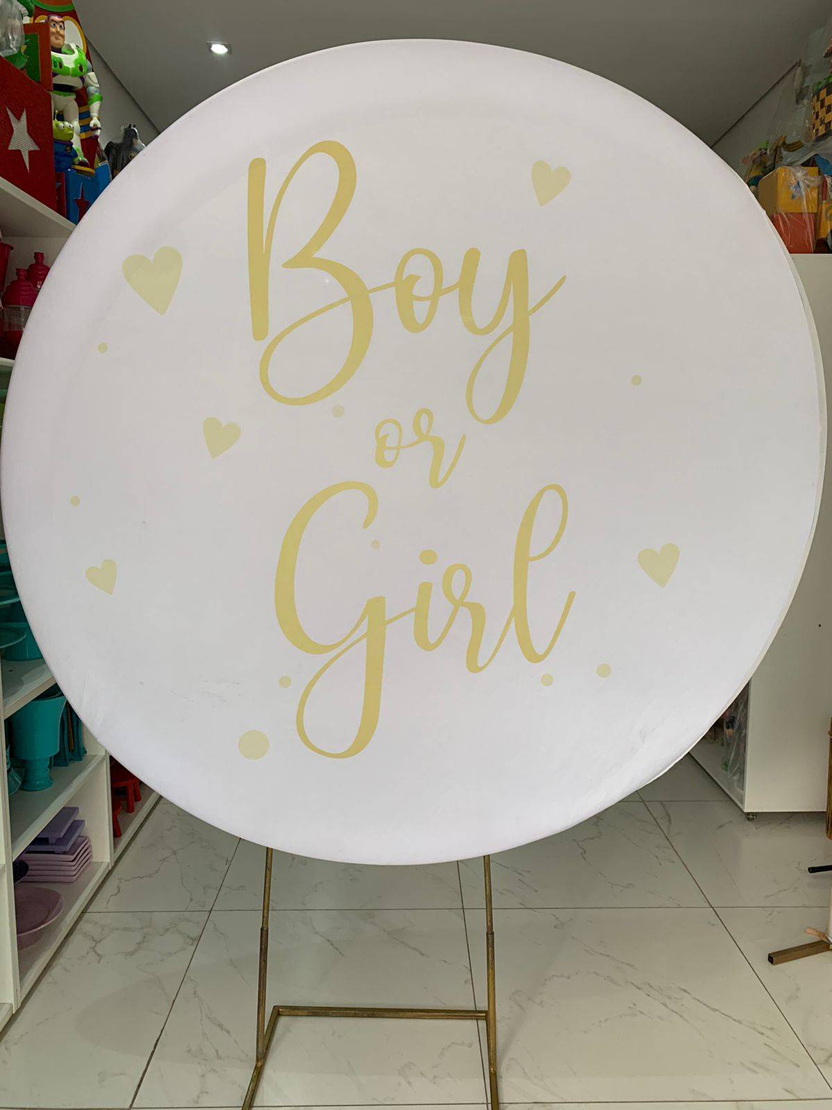 Capa Painel Chá Revelação Boy Or Girl - Boutique festa locações 