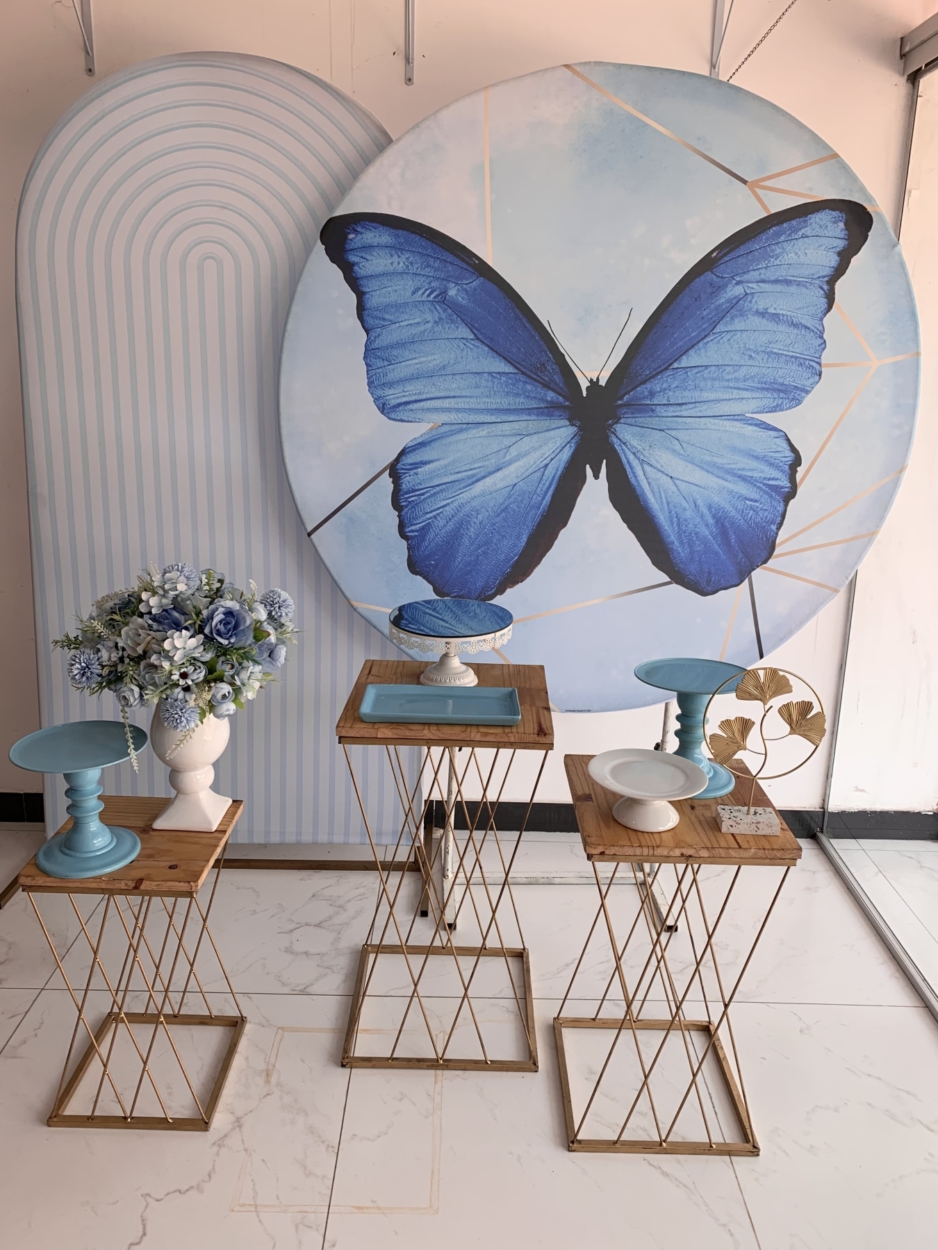 Adulto Borboleta Azul - Boutique festa locações 
