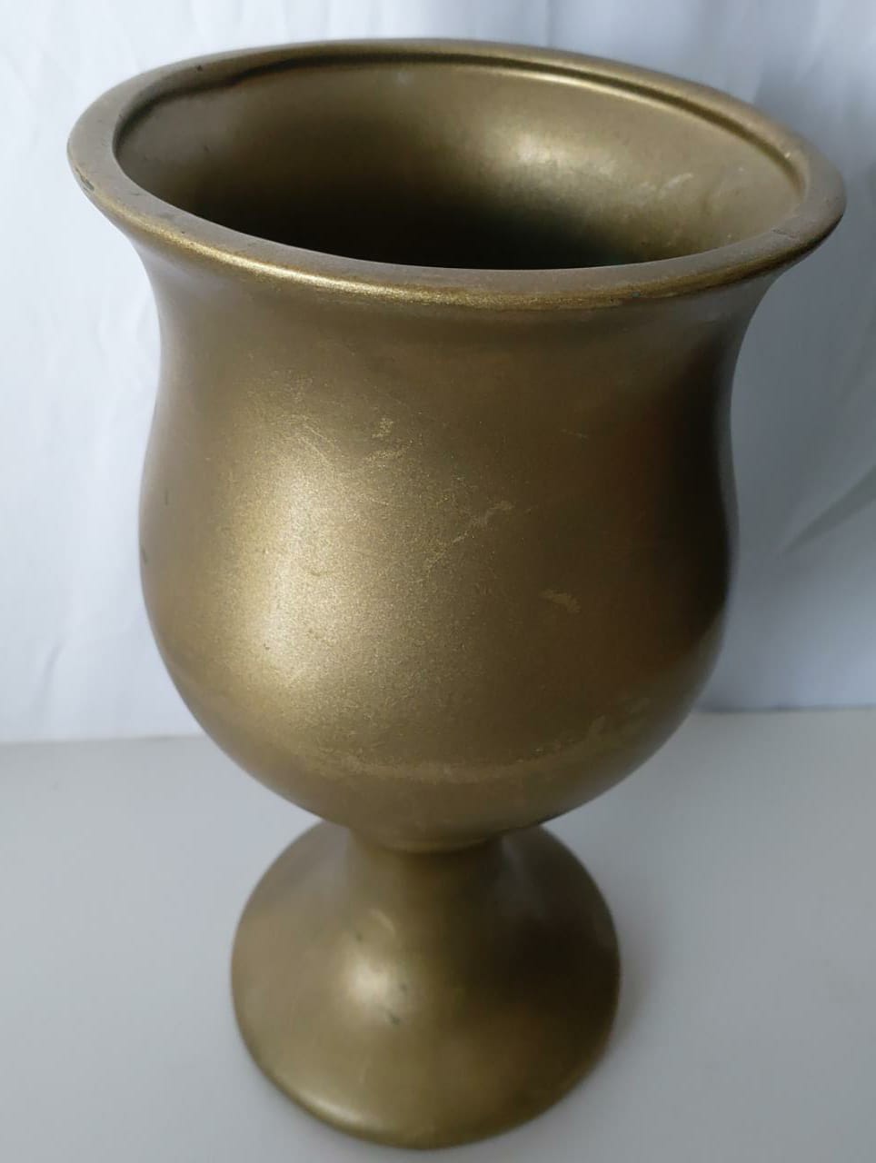 Vaso Dourado Porcelana - Boutique festa locações 