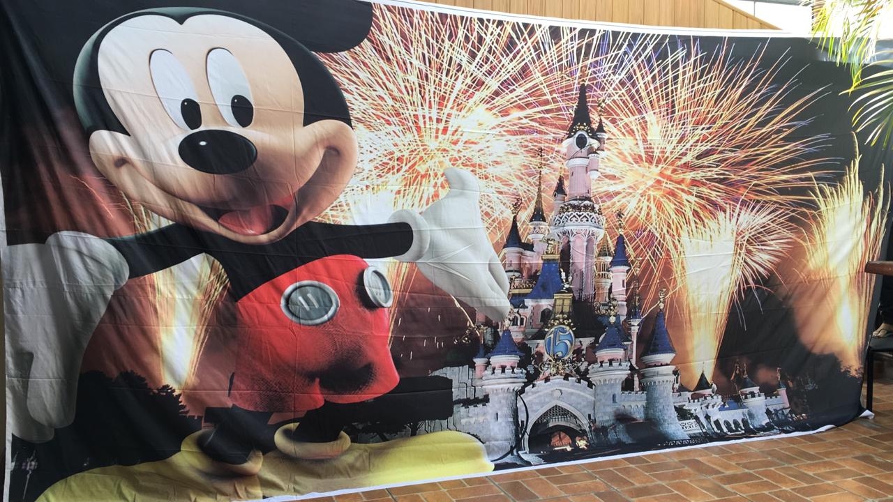 Painel   Retangular Mickey Disney - Boutique festa locações 