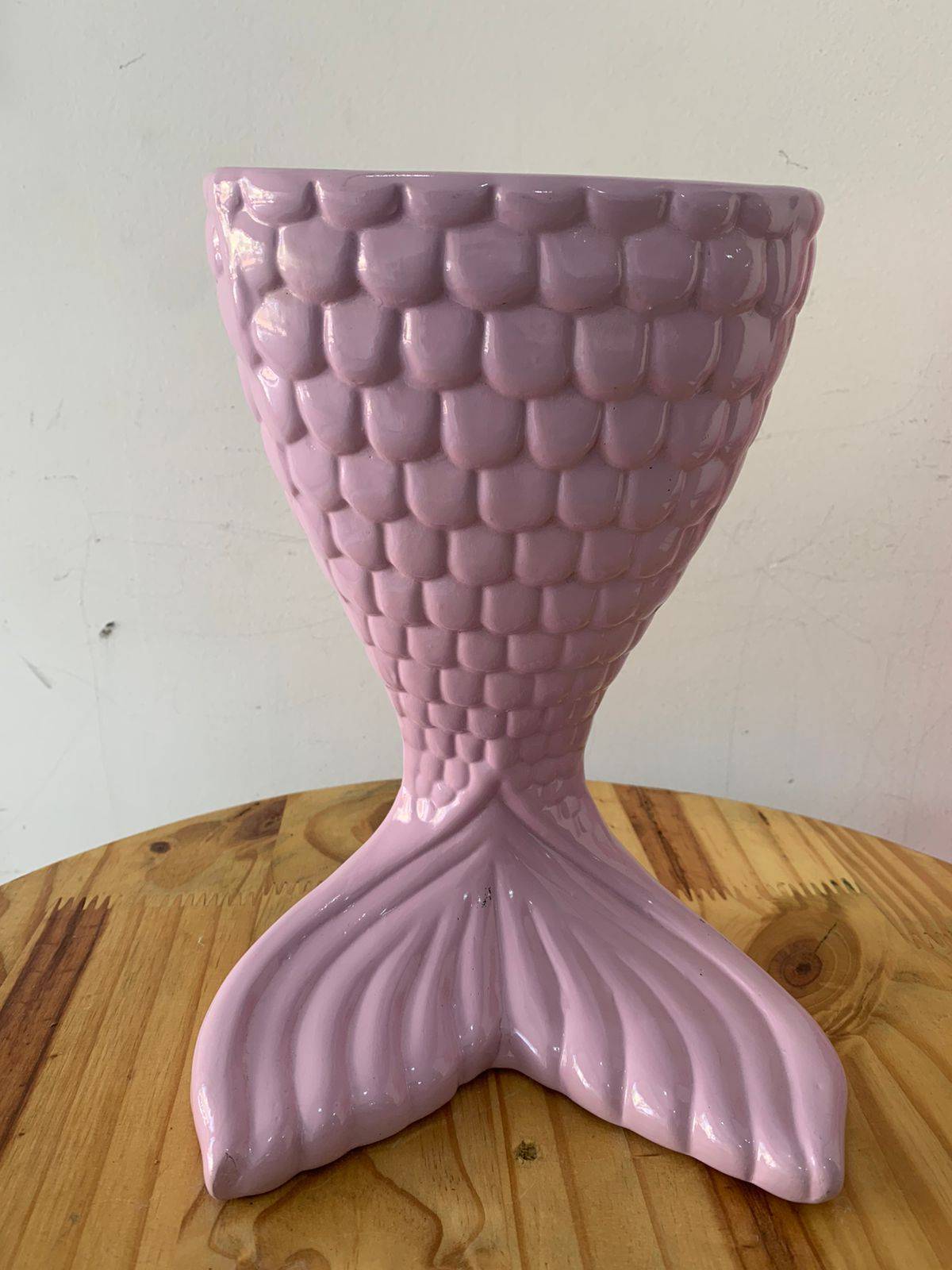 Vaso Rabo de Sereia Rosa G  Sereia  Fundo Do Mar - Boutique festa locações 