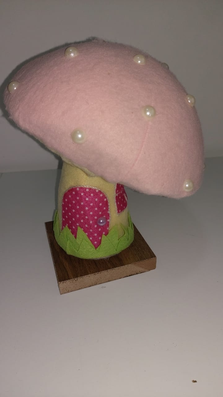 Cogumelo  Rosa Jardim P - Boutique festa locações 