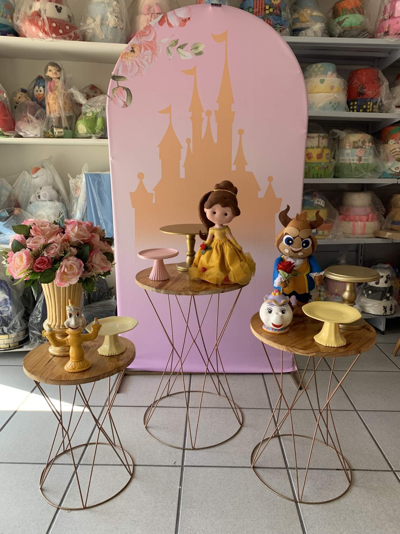 Bela E A Fera - Boutique festa locações 