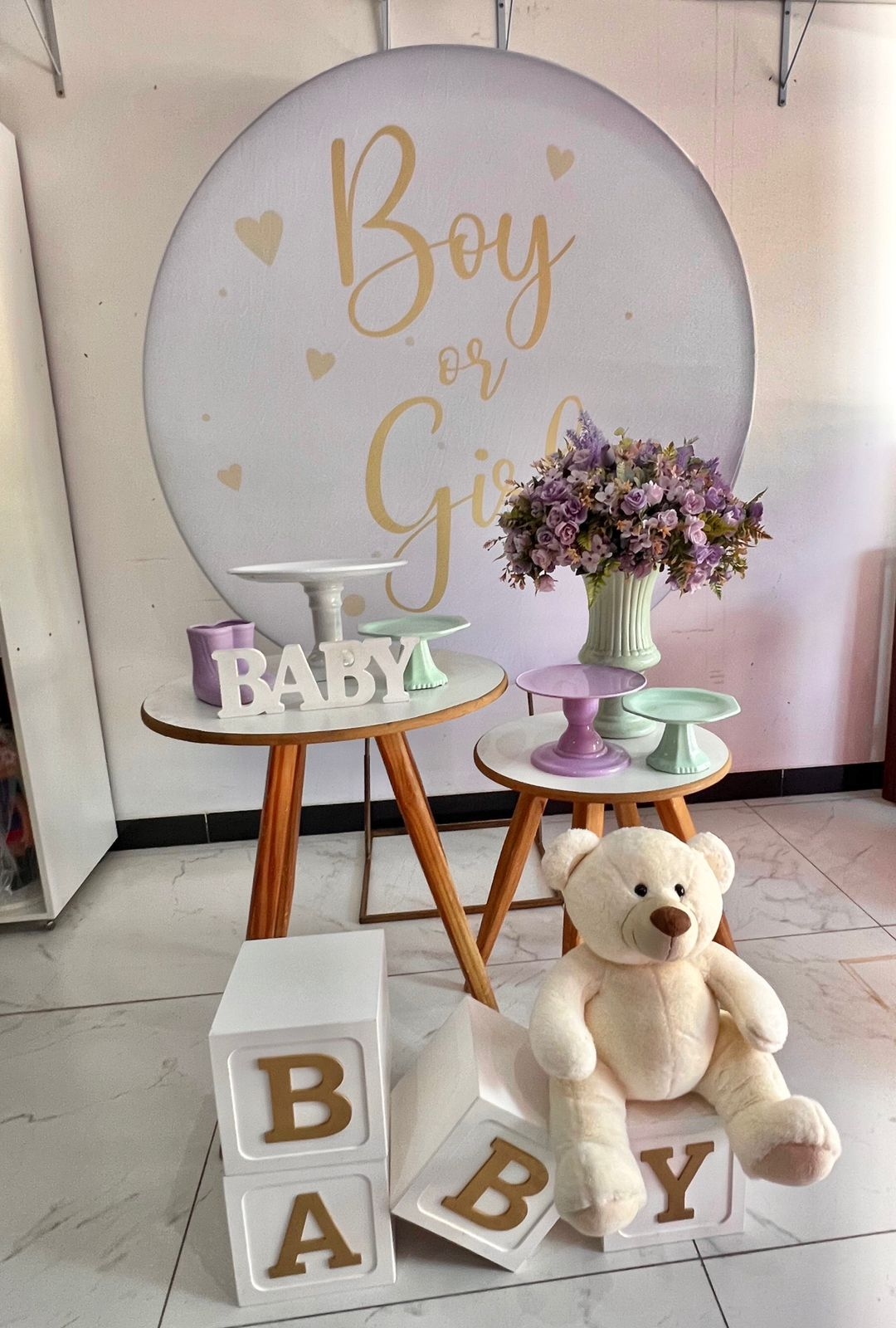 Chá Revelação - Boutique festa locações 