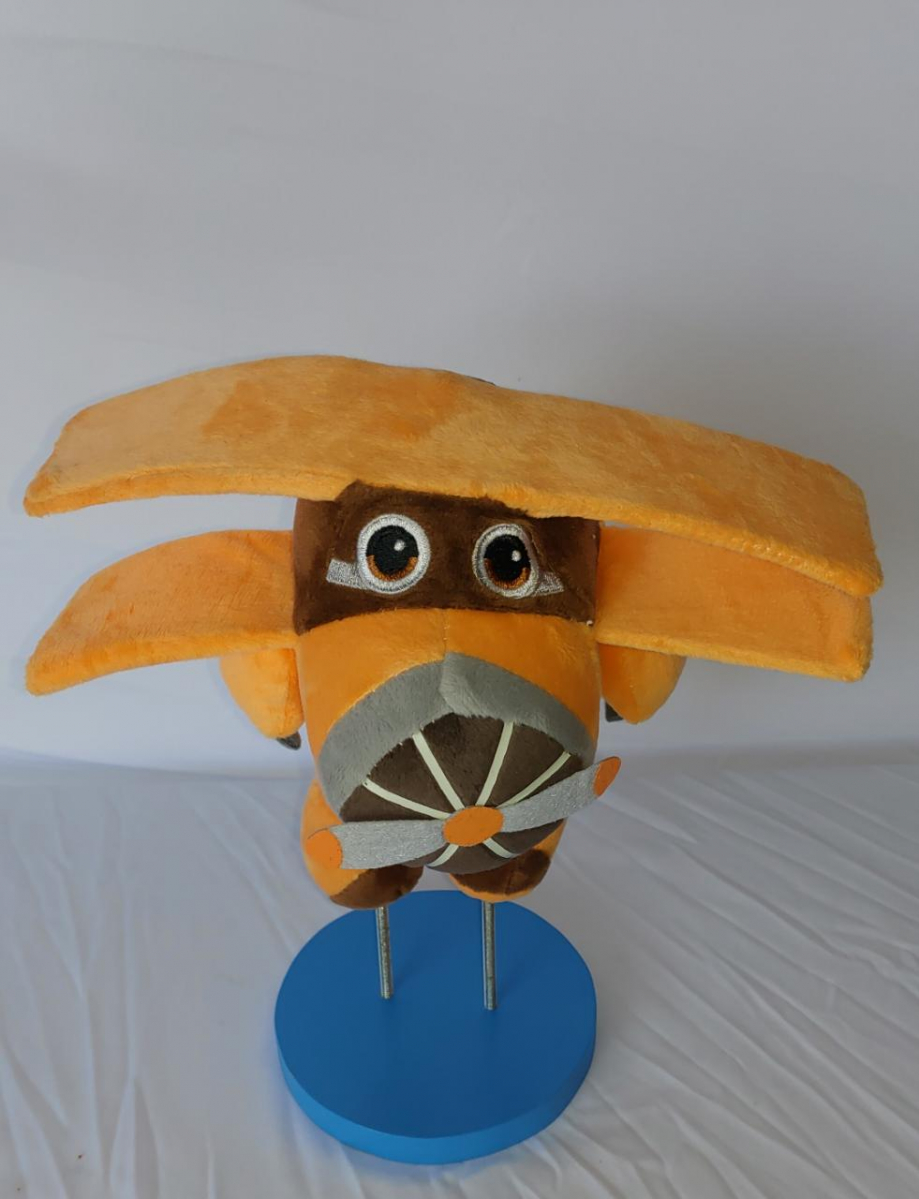 Avião Albert Amarelo Super Wings - Boutique festa locações 