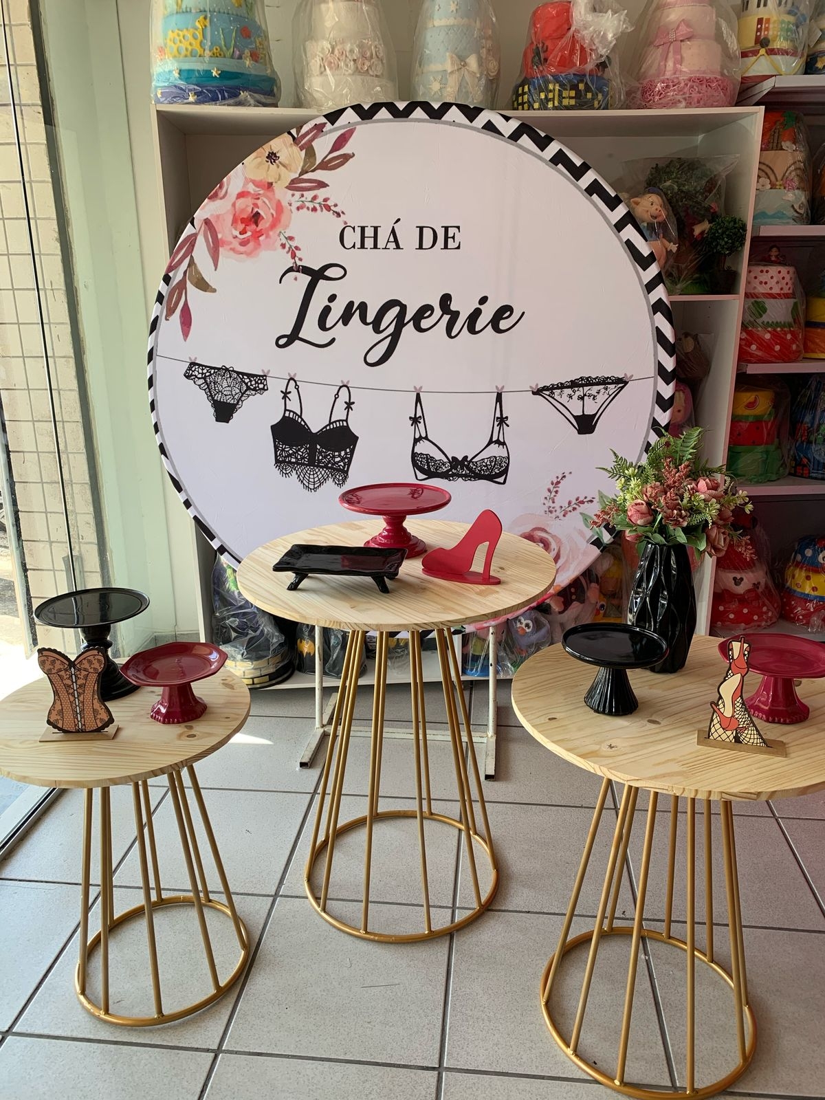 Chá de Lingerie - Boutique festa locações 
